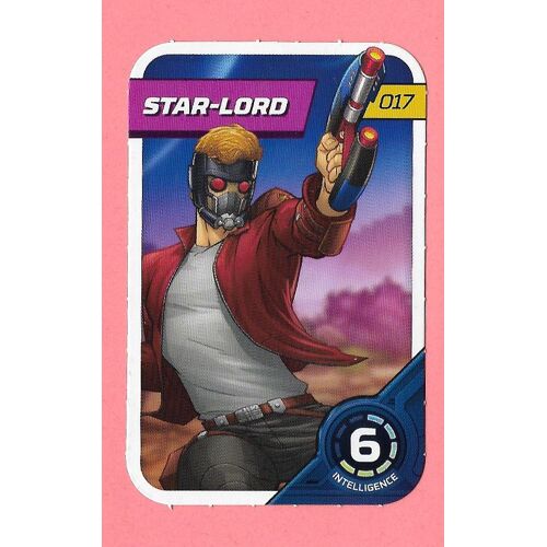 Carte Marvel 2023 - Défie Tes Héros - N° 017 Star-Lord - Leclerc