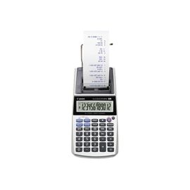 Canon P1-DTSC - Calculatrice avec imprimante - LCD - 12 chiffres - pile, adaptateur CA, pile de sauvegarde mémoire - argent métallique