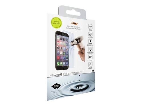 Mosaic Theory I Am Absorb - Protection D'écran Pour Téléphone Portable - Verre - Couleur De Cadre Blanc - Pour Samsung Galaxy S5