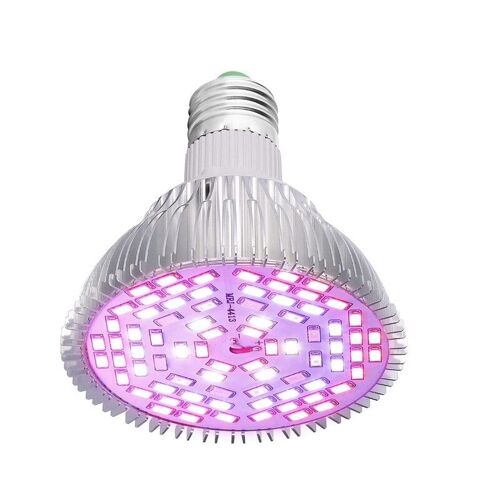 Ampoule Led E27, 50w, Spectre Complet, Éclairage Pour Serre/Jardin/Chambre De Culture Intérieure, Plantes Succulentes