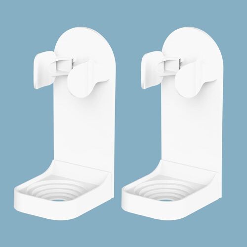 Support Brosse a Dent Electrique,Porte Brosse à Dents Electrique Lot de 2, Support Mural Brosse a Dent Electrique Adhésif Solide Réglable Organisateur Brosse a Dent de Salle de Bains