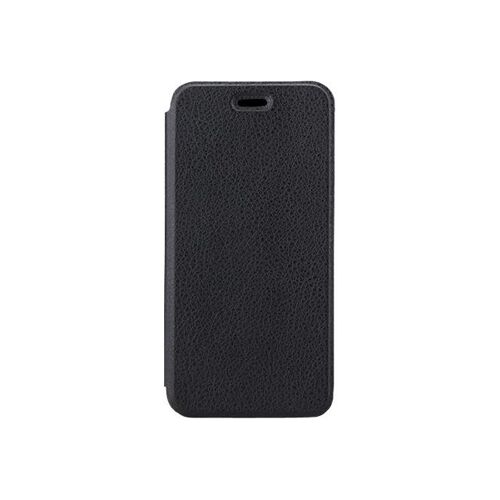 Swiss Charger Folio - Étui à rabat pour téléphone portable - polyuréthane - noir pantone 6