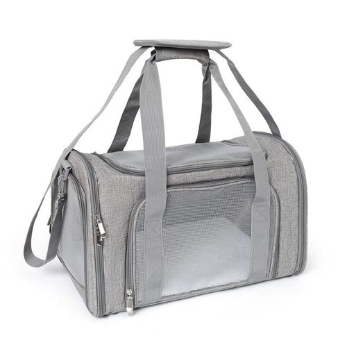 Porte-Animal De Compagnie De Voyage En Plein Air, Pliable Pour Petits Chiens Et Chats, Cage En Maille Respirante