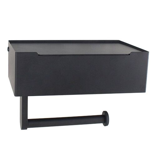 Porte-papier hygiénique avec distributeur de lingettes jetables, pour salle de bain avec étagère de rangement, gardez vos lingettes à l'extérieur