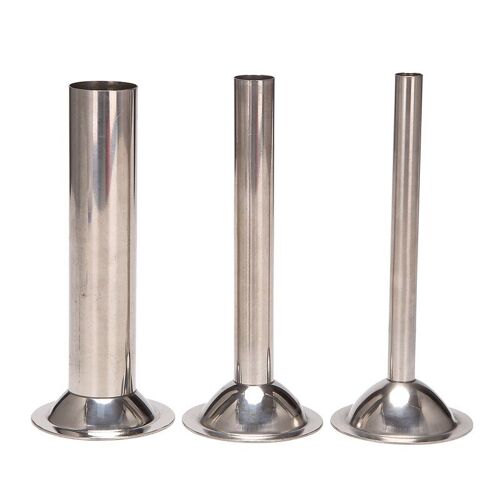 Tubes De Remplissage En Acier Inoxydable, Accessoires D'entonnoirs Pour Remplisseur De Saucisses Manuel, Pour Moulins À Aliments (Lot De 3)