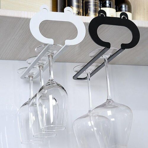 Porte-Verre À Vin À Suspendre, Support De Verre À Vin De Cuisine, Armoire Anti-Poussière Sous Étagère, Placard À Vin, Support Ménager