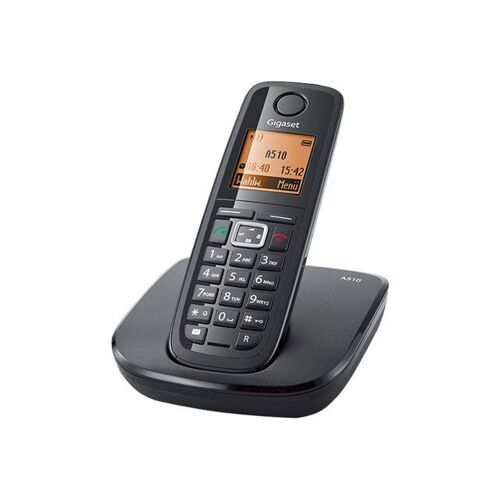 Gigaset A510 - Téléphone sans fil avec ID d'appelant - DECT\GAP - noir