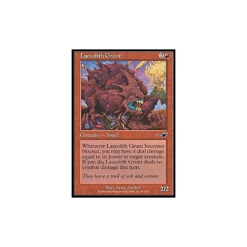 Carte Magic Mtg - Nemesis - Laccolith Grunt - 87/143 Vo