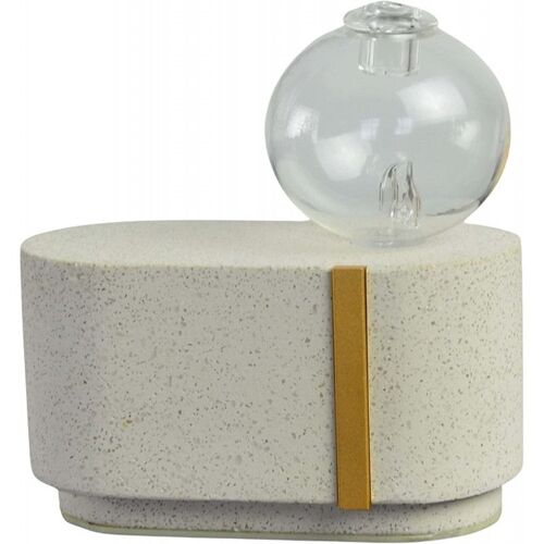 Diffuseur D'huile Essentiel Programmable Cimia En Ciment Et Verre - Beige - H 10,5 Cm 