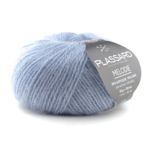 Pelote De Laine À Tricoter Melodie - Plassard 0025 Bleu