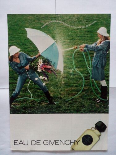 Publicité Ancienne (Octobre 1981) Pour Le Parfum "Eau De Givenchy"