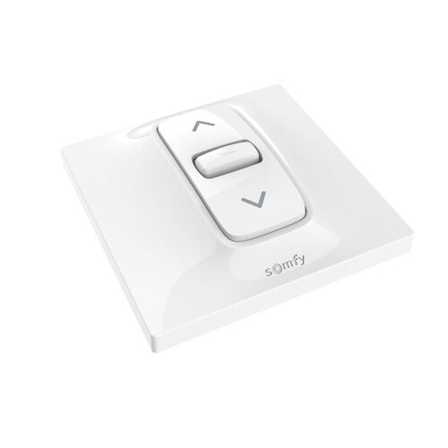 SOMFY 1870881 - Commande Inis pour Volet Roulant ou Store Filaire - Interrupteur pour Moteur Filaire 230V - 3 Ordres : Montée, Stop, Descente