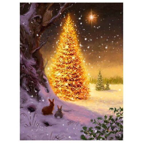 Kits De Peinture De Diamants Pour Arbre De Noël, Décoration Murale Pour La Maison Et Le Bureau
