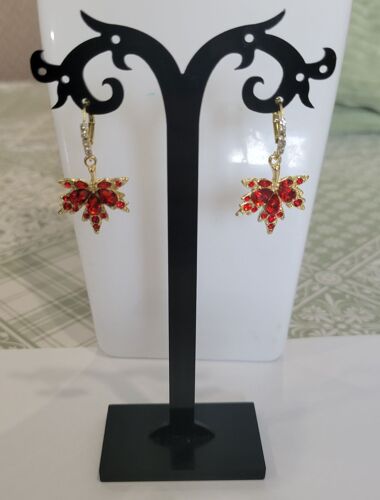 Boucles D'oreilles Anneaux Feuille D'erable !