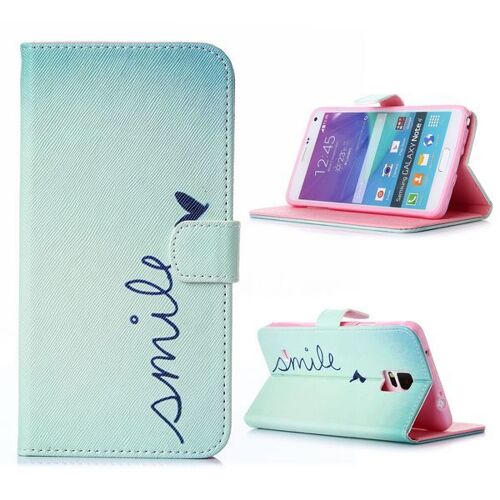 Etui Folio A Rabat Samsung Galaxy Note 4 Smile And Love Eco-Cuir (Pu)