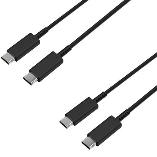 Lot 2 Cables charge rapide USB-C USB-C 1m pour Samsung Galaxy S23 PLUS/S23 ULTRA/S22 PLUS/S22 ULTRA/TAB S9/TAB S9 PLUS/TAB S9 ULTRA/TAB S8/TAB S8 ULTRA/TAB S8 PLUS/TAB S7/TAB S7 FE/TAB S7 PLUS Phonillico®