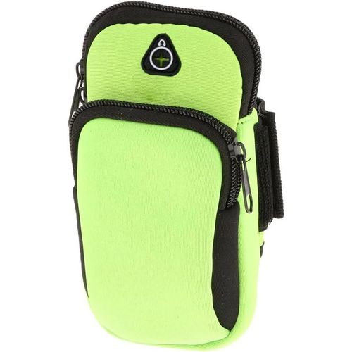 Brassards Pour Téléphones Portables,1 X Brassard De Course Sac De Sport Support De Téléphone Accessoires De Fitness Et De Course (Vert Fluo)