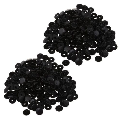 Boutons À Pression T3 Kam, 100 Pièces, Boutons De Couture Pour Scrapbook, Noir