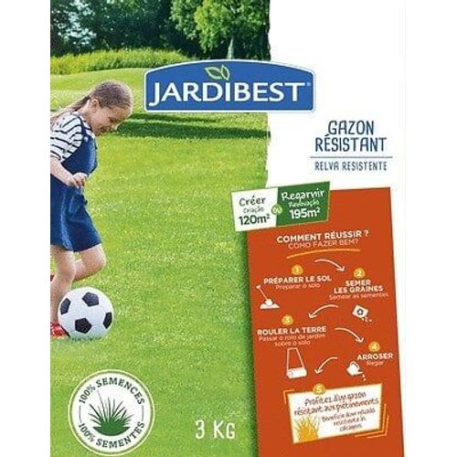 Gazon À Semer Ultra Résistant - 3 Kg