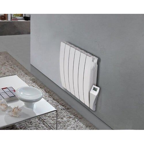 Radiateur électrique à inertie fluide Galbe Verno - Blanc - 900W