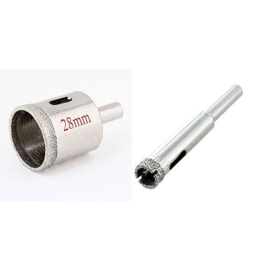 Scie cloche en céramique à revêtement diamant, 1 pièce de 28Mm et 6 pièces de 8Mm à noyau de diamant