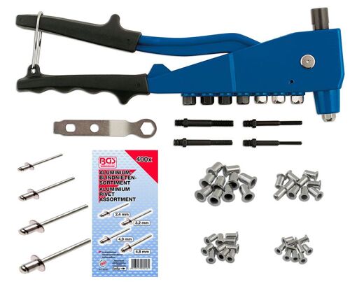 PINCE A RIVET ET A INSERT & ASSORTIMENTS RIVETS ET INSERTS ACIER ALU