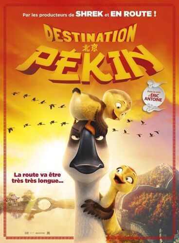 Destination Pekin - Affiche Originale De Cinéma - Format 40x60 Cm - Un Film De Christopher Jenkins Avec Les Voix De Jim Gaffigan, Zendaya, Lance Lim, Greg Proops, Eric Antoine - Année 2018