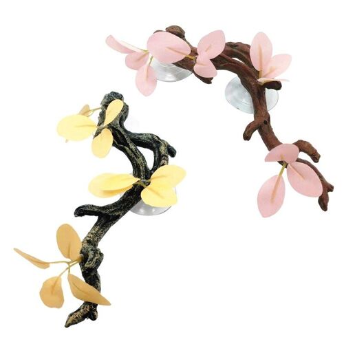 Branche D'arbre En Résine Artificielle, Ornement De Plante Réaliste Pour Terrarium