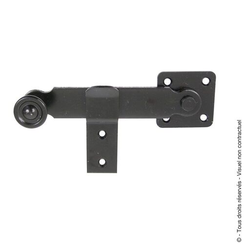 Poignée de fléau + support Longueur 190mm noir
