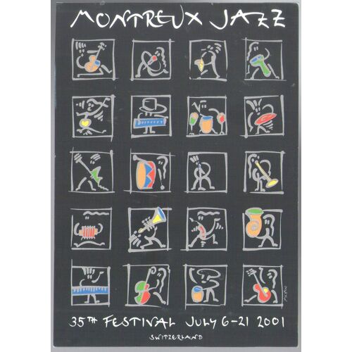 Carte Postale Montreux Jazz Festival 2001 Matthias Très Rare
