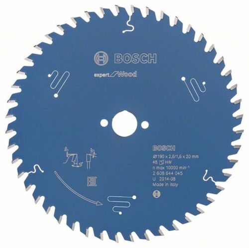 Lame pour scie circulaire expert for Wood 190x20x2.6/1.6x48 T