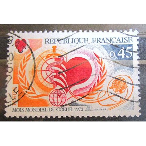 1972. F1711: Mois Mondial Du Coeur.