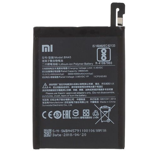 Batterie Origine Xiaomi Bn45 Pour Xiaomi Redmi Note 5