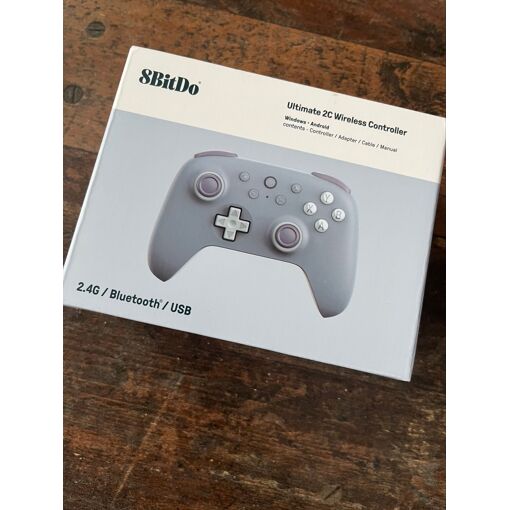 Manette Bluetooth 8Bitdo Modèle M30 Pour PC/Steam - Neuf Sous Blister, Couleur Noir