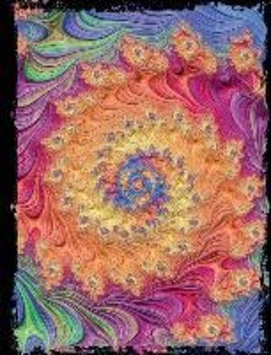 Composition Notebook - College Ruled, 100 Sheets: Mandelbrot Set Fractal Spirals (200 Pages, 7.5 X 9.75)