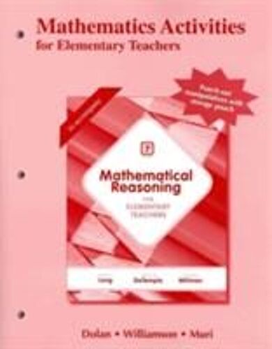 Activity Manual For Mathematical Reasoning For Elementary Teachers