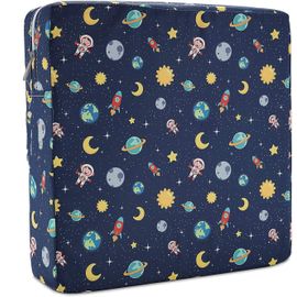 Coussin Rehausseur Chaise Enfant Avec Boucle De Fixation Ajustable Portable Pour Repas Voyage(Espace)