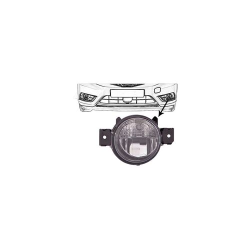 Feu Anti Brouillard Gauche Pour Nissan Pulsar E12 (Depuis 10/2014)