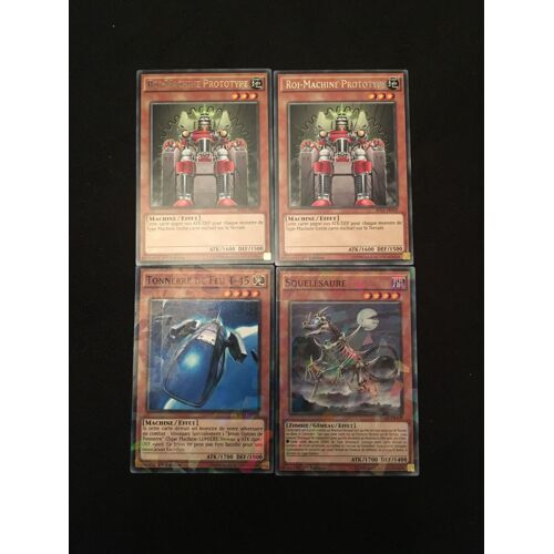 2x Roi Machine Prototype + Tonnerre De Feu T-45 + Squelesaure (Yu Gi Oh)