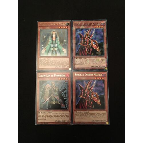 2x Fracas Le Guerrier Magique + Canaliseur De Magie + Chow Len Le Prophète (Yu Gi Oh)