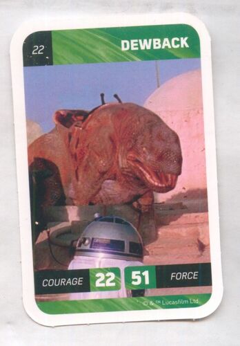 Carte Star Wars Leclerc 2018 N°22 Dewback