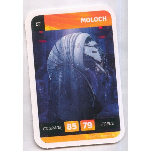 Carte Star Wars Leclerc 2018 N°81 Moloch