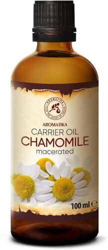 Camomille Huile 100ml - Cosmétiques - Corps - Cheveux - Massage - Relaxation - Huile Hydratante & Apaisante - Fabrication De Cosmétiques Maison - Extrait Naturel Huile De Fleur De Camomille 