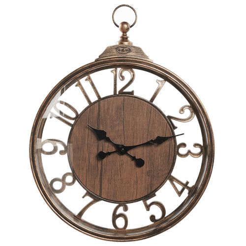 Horloge murale ø 52 cm marron ALCOBA