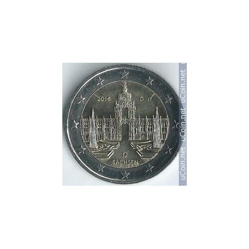 Pièce 2 Euros Commémorative Allemagne 2016 D - Sachsen