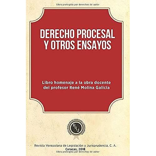 Derecho Procesal Y Otros Ensayos: Libro Homenaje A La Obra Docente Del Profesor René Molina Galicia