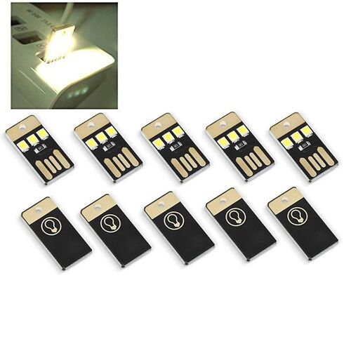 10 Pcs Mini Usb Puissance Led Lumière Nuit Camping Équipement Pour Power Bank Ordinateur Ultra Basse Puissance 2835 Puces
