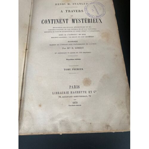 A Travers Le Continent Mystérieux Tome Premier Par H Loreau