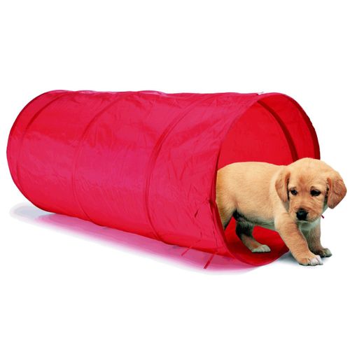 Tunnel Royal Canin Rouge Chien Chat Agitily Dog Cat Parcours Moteur Jeux Chiot Chaton Pliable Pop Up + Housse De Rangement