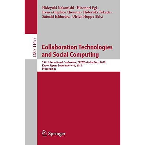 Collaboration Technologies And Social Computing